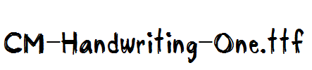 CM-Handwriting-One.ttf