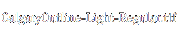 CalgaryOutline-Light-Regular.ttf