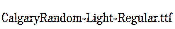 CalgaryRandom-Light-Regular.ttf