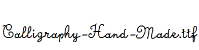 Calligraphy-Hand-Made.ttf