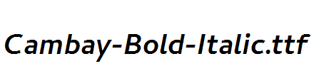 Cambay-Bold-Italic.ttf