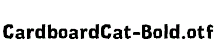 CardboardCat-Bold.otf