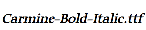 Carmine-Bold-Italic.ttf