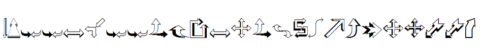 Carr-Arrows-(outline).ttf