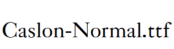 Caslon-Normal.ttf