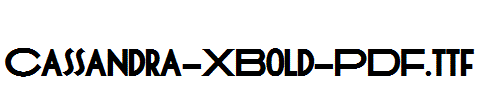 Cassandra-XBold-PDF.ttf