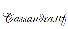 Cassandra.ttf