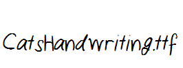 CatsHandwriting.ttf