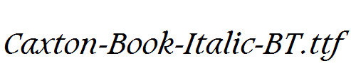 Caxton-Book-Italic-BT.ttf