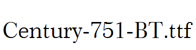 Century-751-BT.ttf