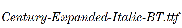 Century-Expanded-Italic-BT.ttf