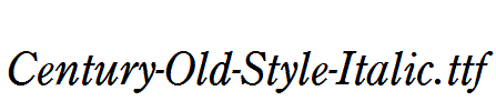 Century-Old-Style-Italic.ttf