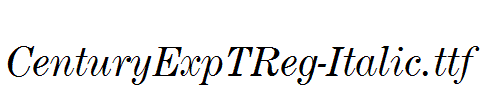 CenturyExpTReg-Italic.ttf