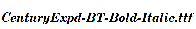 CenturyExpd-BT-Bold-Italic.ttf