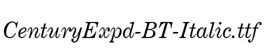 CenturyExpd-BT-Italic.ttf