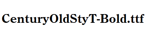 CenturyOldStyT-Bold.ttf