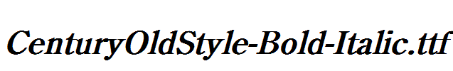 CenturyOldStyle-Bold-Italic.ttf