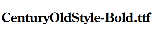 CenturyOldStyle-Bold.ttf