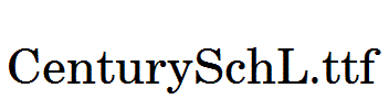 CenturySchL.ttf