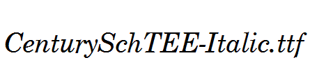 CenturySchTEE-Italic.ttf