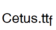 Cetus.ttf