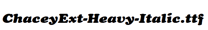 ChaceyExt-Heavy-Italic.ttf