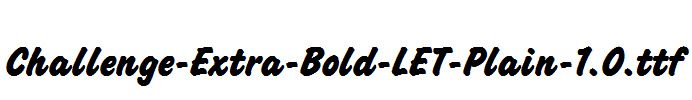 Challenge-Extra-Bold-LET-Plain-1.0.ttf