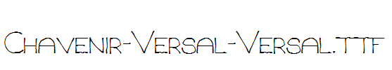 Chavenir-Versal-Versal.ttf