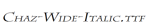 Chaz-Wide-Italic.ttf