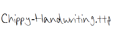 Chippy-Handwriting.ttf