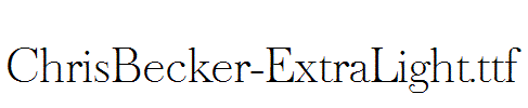 ChrisBecker-ExtraLight.ttf