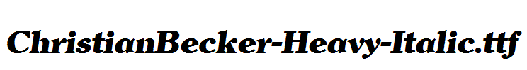 ChristianBecker-Heavy-Italic.ttf