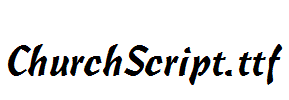 ChurchScript.ttf