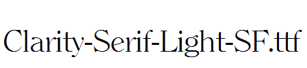 Clarity-Serif-Light-SF.ttf