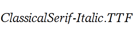 ClassicalSerif-Italic.ttf