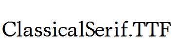 ClassicalSerif.ttf