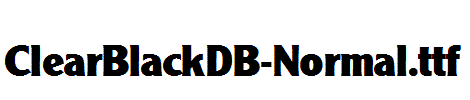 ClearBlackDB-Normal.ttf