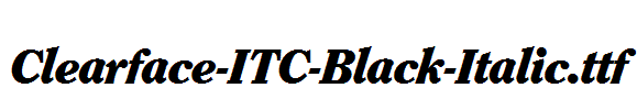 Clearface-ITC-Black-Italic.ttf