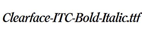 Clearface-ITC-Bold-Italic.ttf