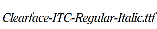 Clearface-ITC-Regular-Italic.ttf