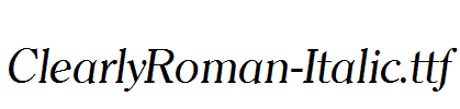 ClearlyRoman-Italic.ttf