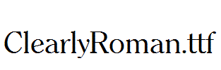 ClearlyRoman.ttf