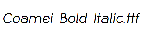 Coamei-Bold-Italic.ttf