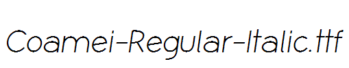 Coamei-Regular-Italic.ttf