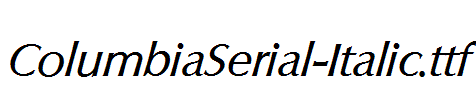 ColumbiaSerial-Italic.ttf