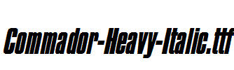 Commador-Heavy-Italic.ttf