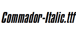 Commador-Italic.ttf