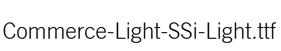 Commerce-Light-SSi-Light.ttf