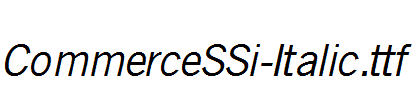 CommerceSSi-Italic.ttf