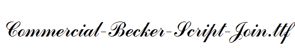 Commercial-Becker-Script-Join.ttf